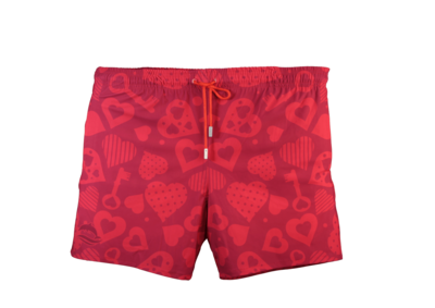 Key & Heart Badeshort