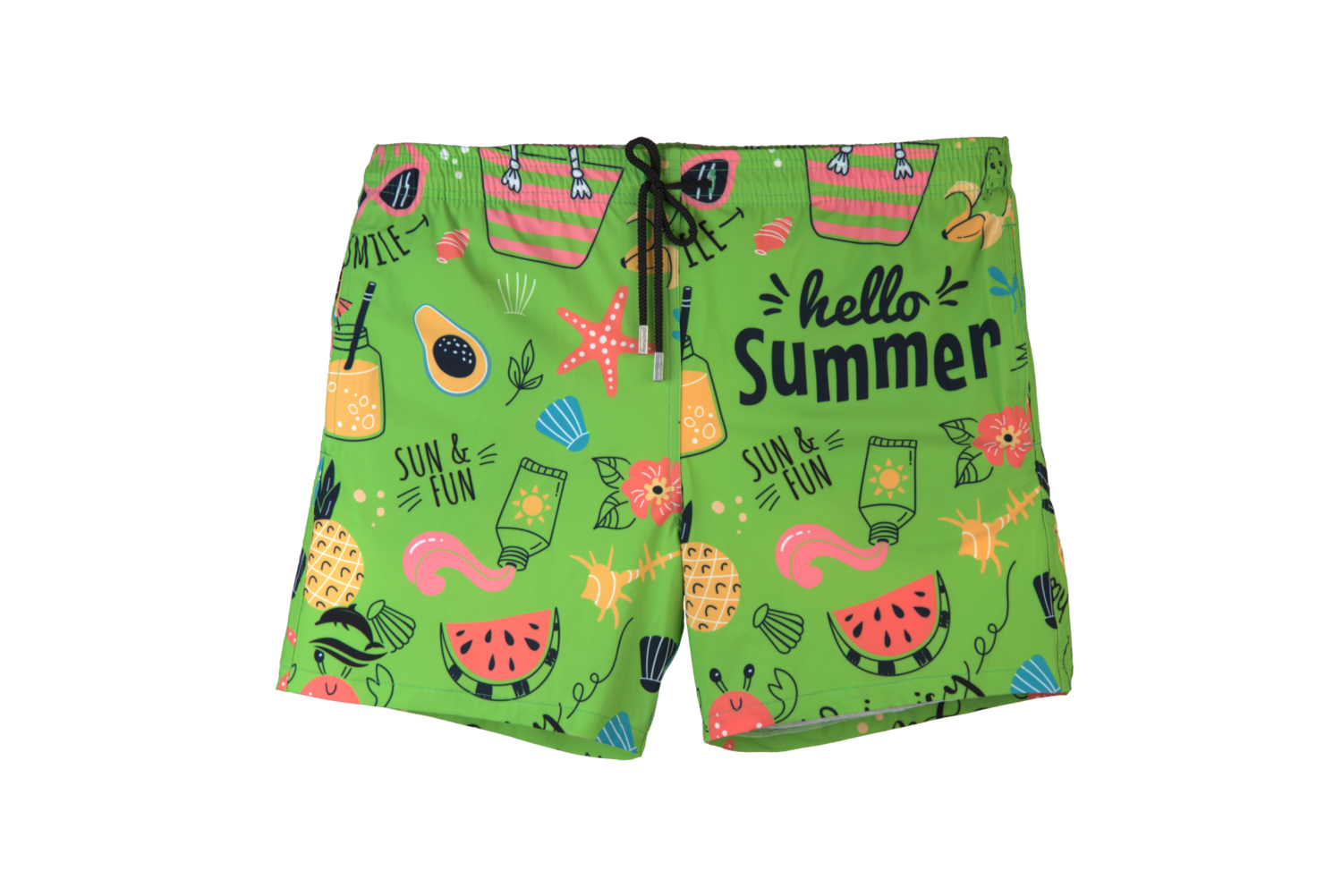 Hello Summer Green Badeshort