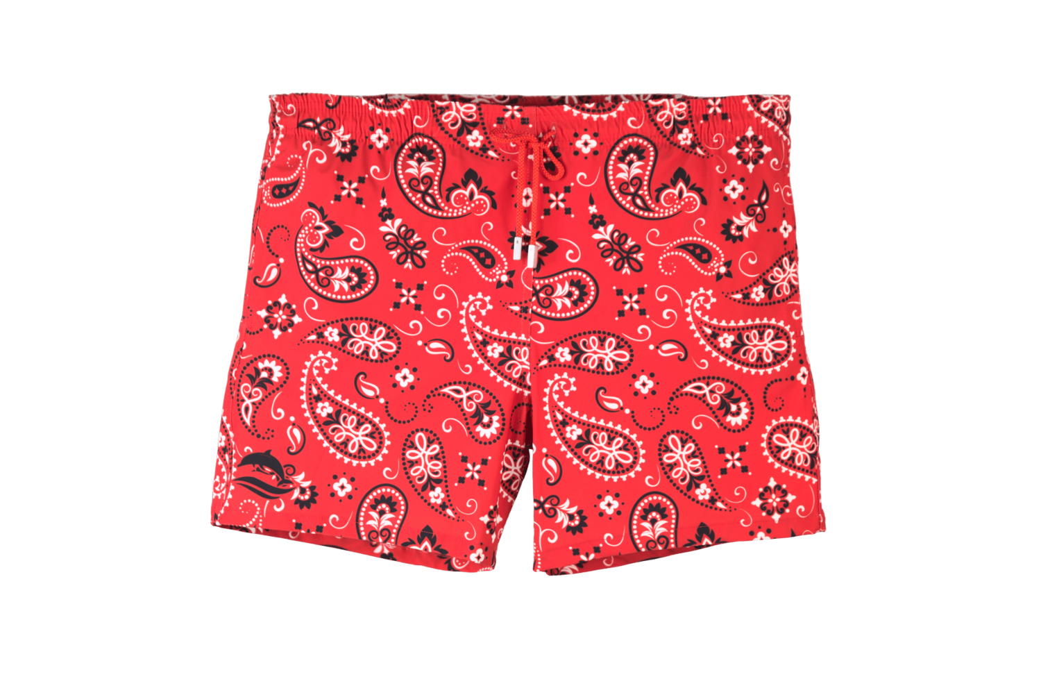 Paisley Red Badeshort