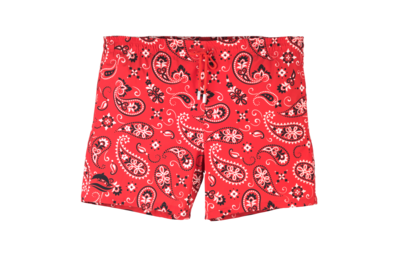 Paisley Red Badeshort