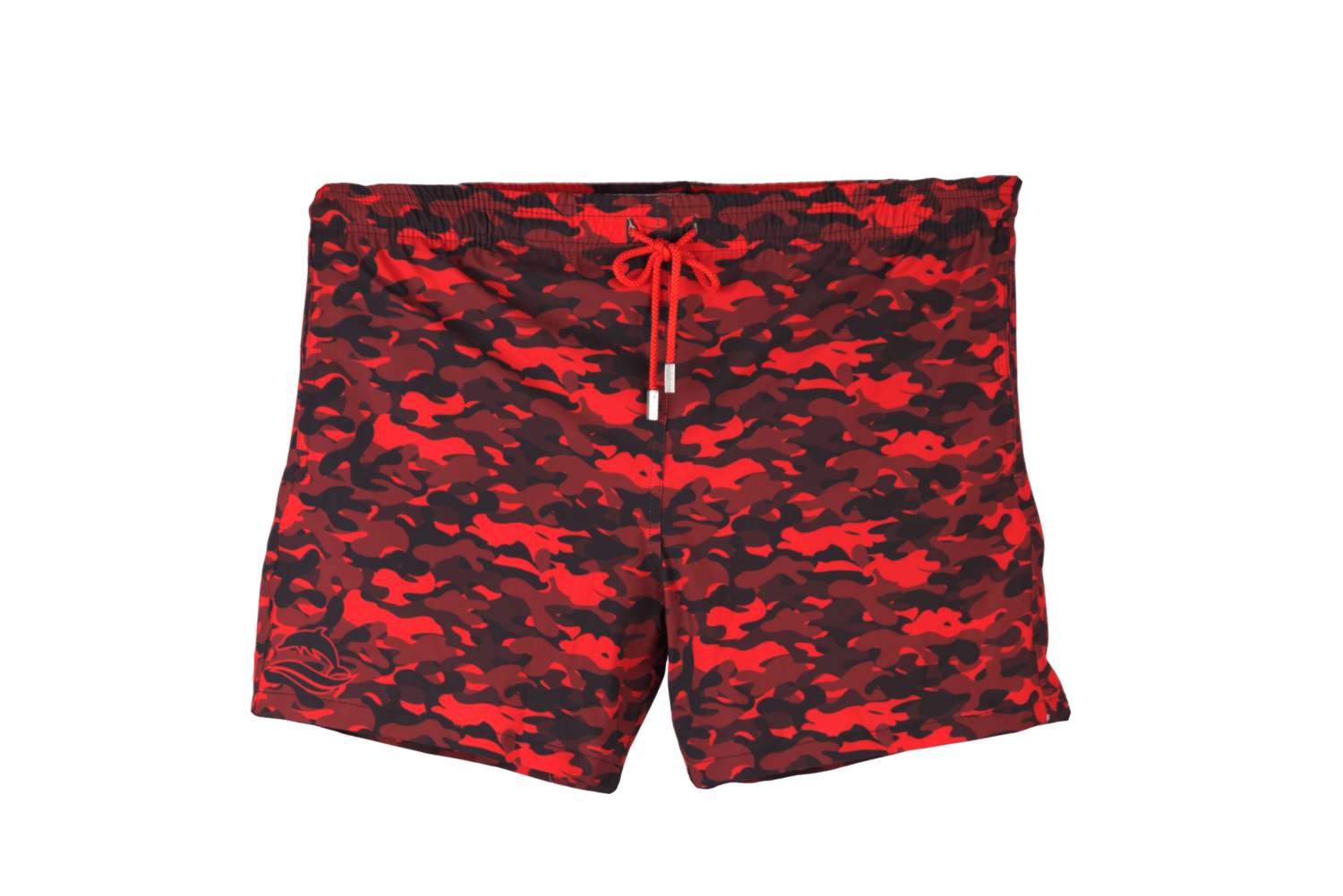 Red Camouflage Badeshort