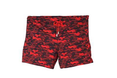 Red Camouflage Badeshort