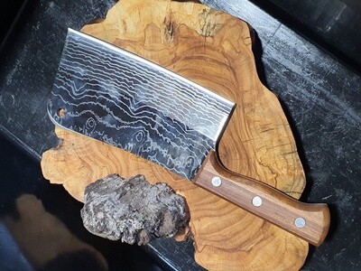 Damascus imported cleaver