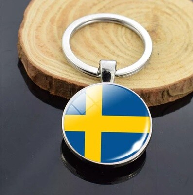 Swedish flag Key Ring