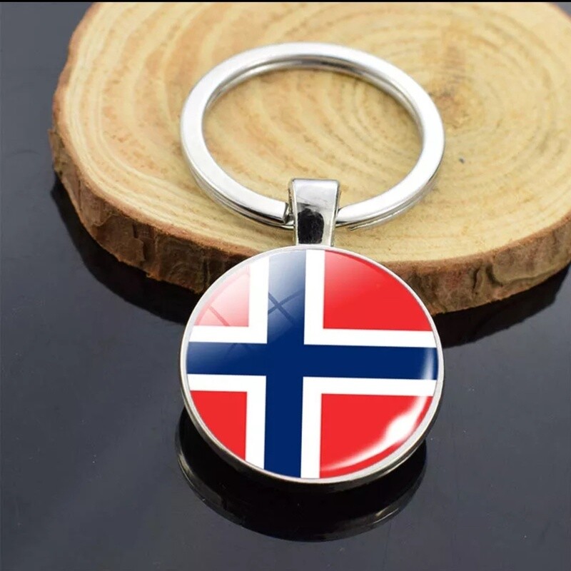Norwegian Flag Keyring