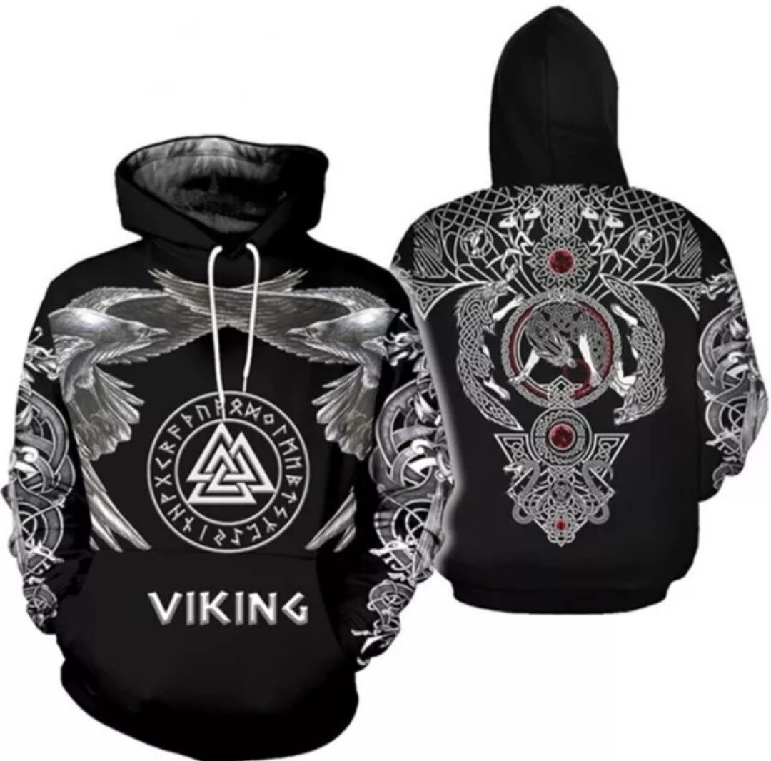 Viking Hoodie Size Large