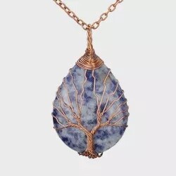 blue spot stone Necklace