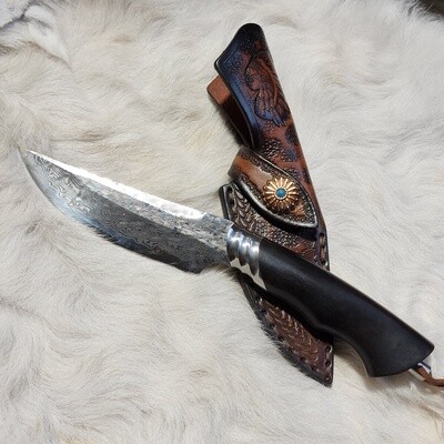 Self defense damascus General purpose knife