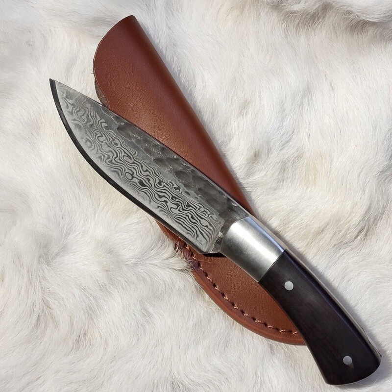 Ebony and Damascus Skinner