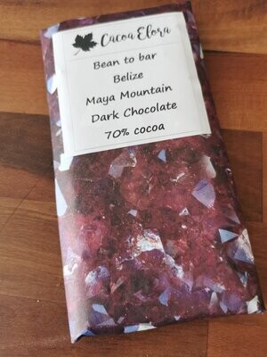 Dark chocolate bar - Belize, Mayan Mountain 70% cocoa