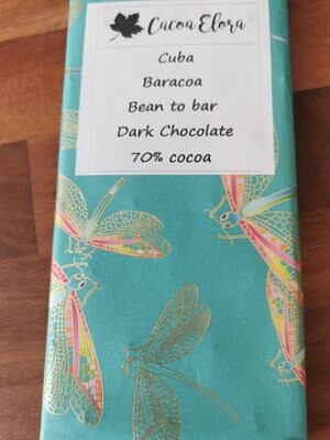 Dark chocolate bar - Cuba, Baracoa - 70% cocoa