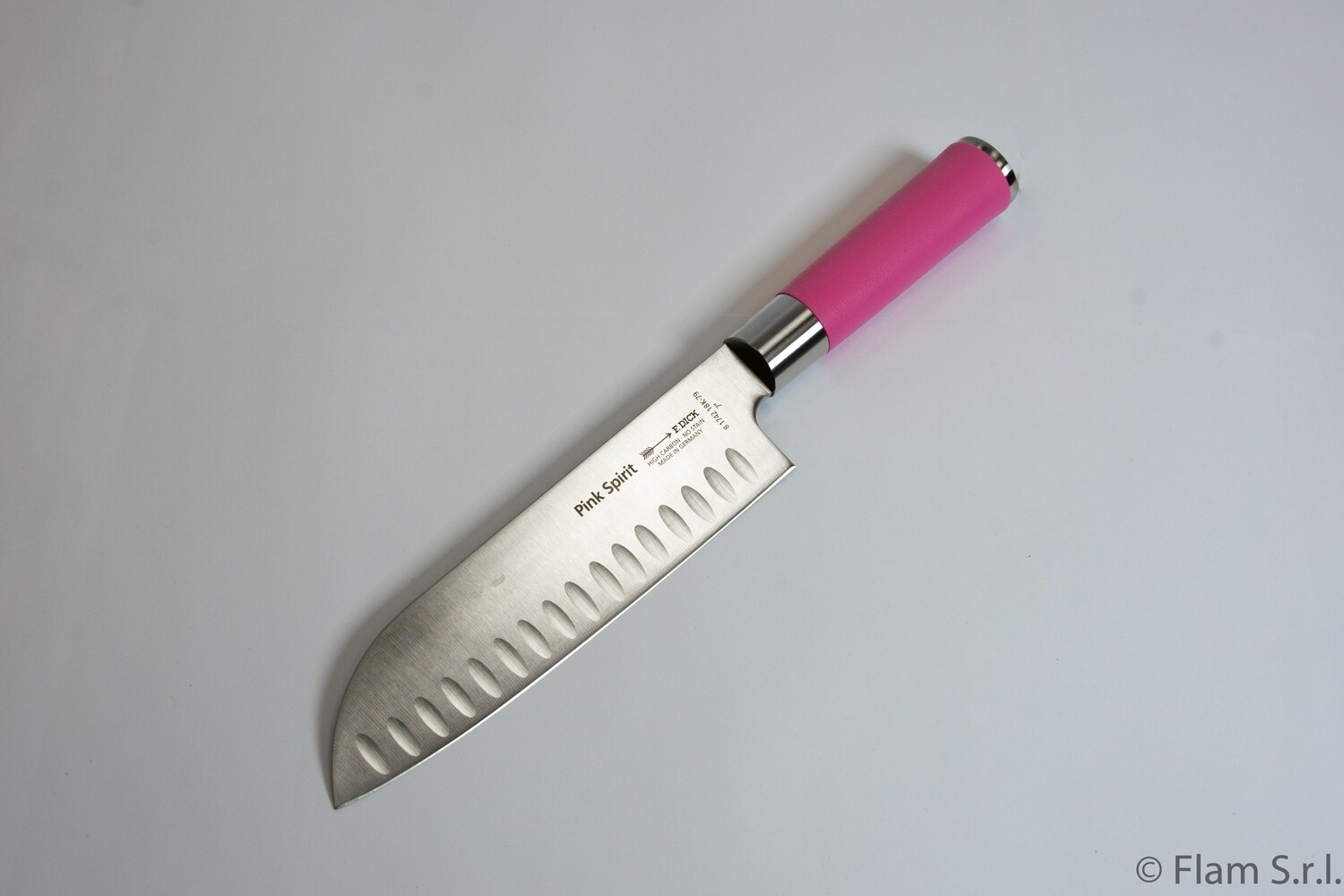 F. Dick, Pink Spirit, Santoku, lama alveolata, 18 cm