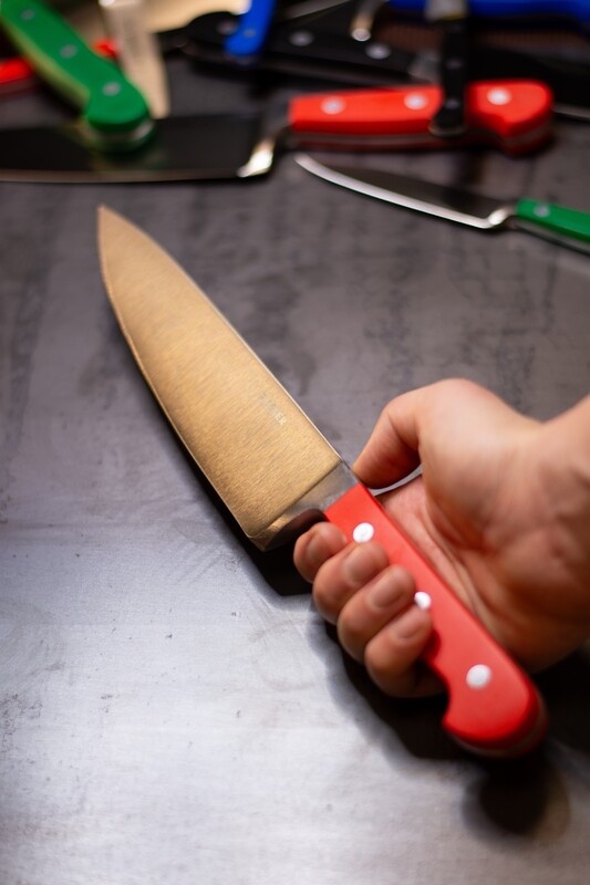 Giesser, Classic, Coltello da chef, rosso, 20 cm