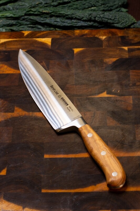 Giesser, BestCut, Coltello da chef, legno d'ulivo, 20 cm