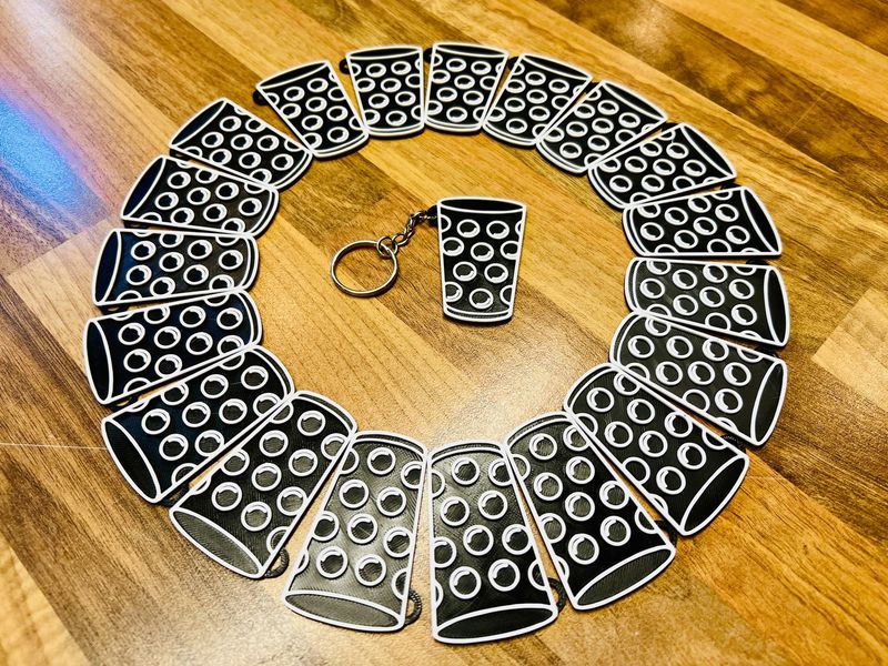 Schlüsselanhänger Dubbeglas