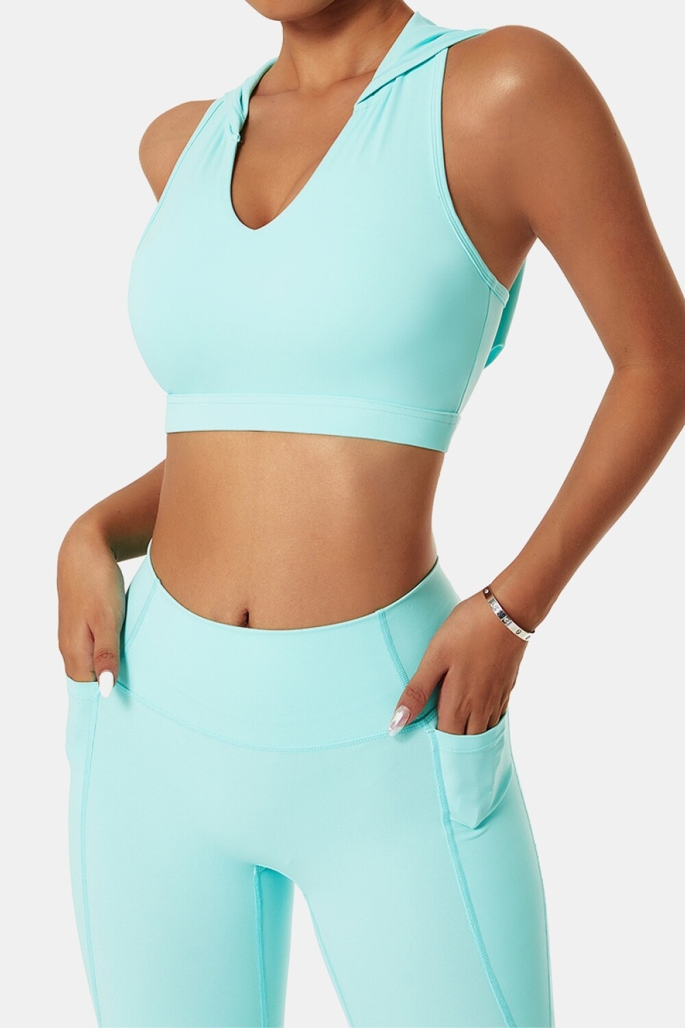 cropped zip up top