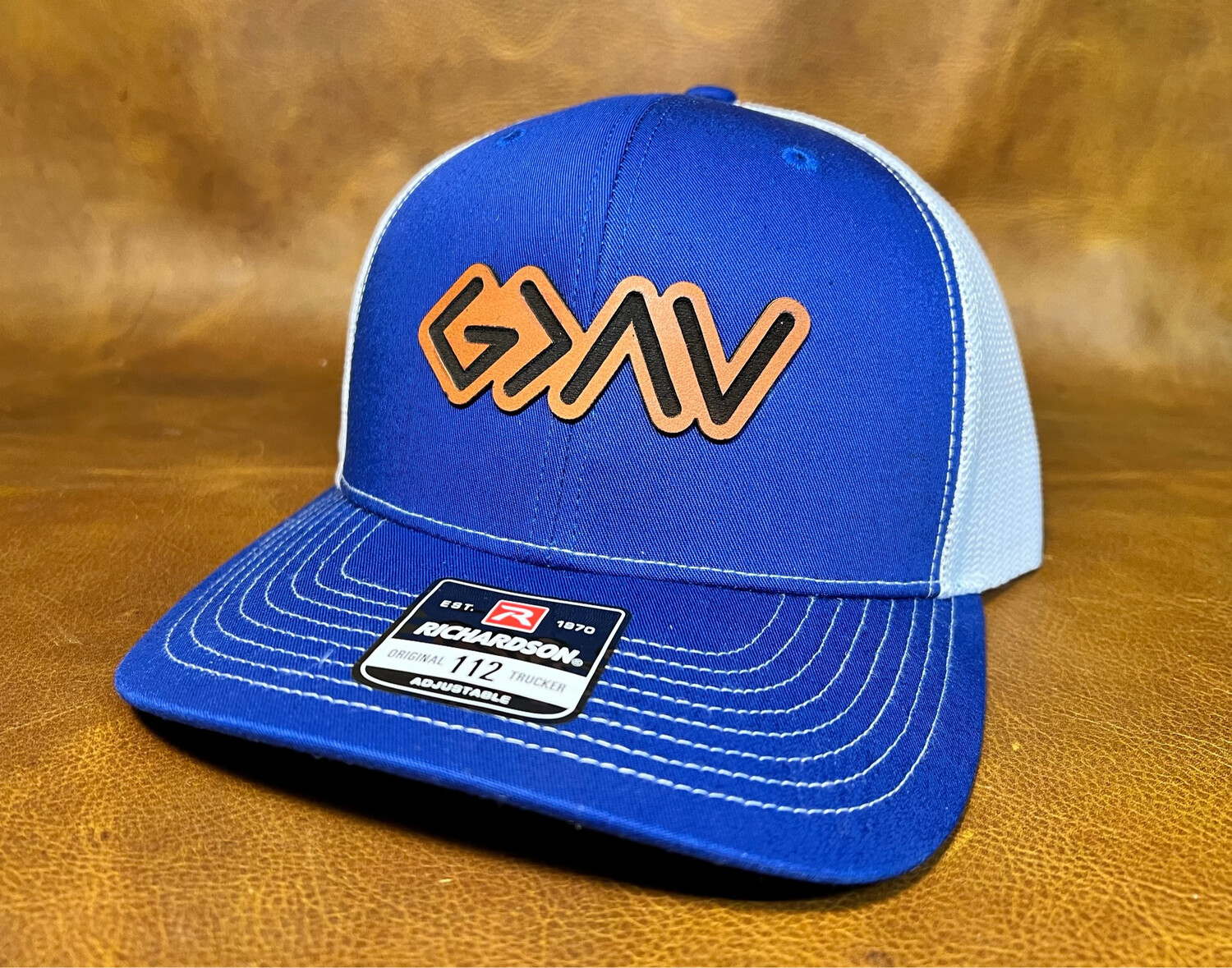 God Is Greater Than The Ups And Downs - Laser Engraved Leather Patch Hat
