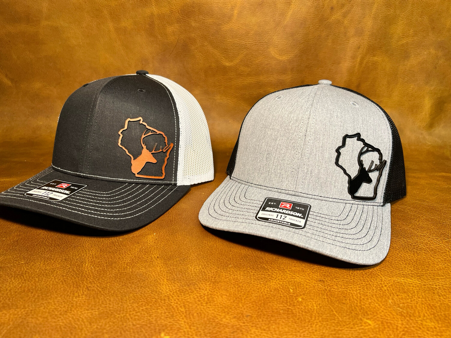 State Buck Leather Patch Cutout