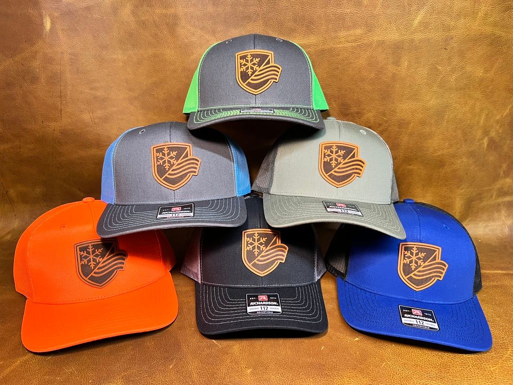 New Build Your Own Custom Laser Engraved Leather Patch Hat