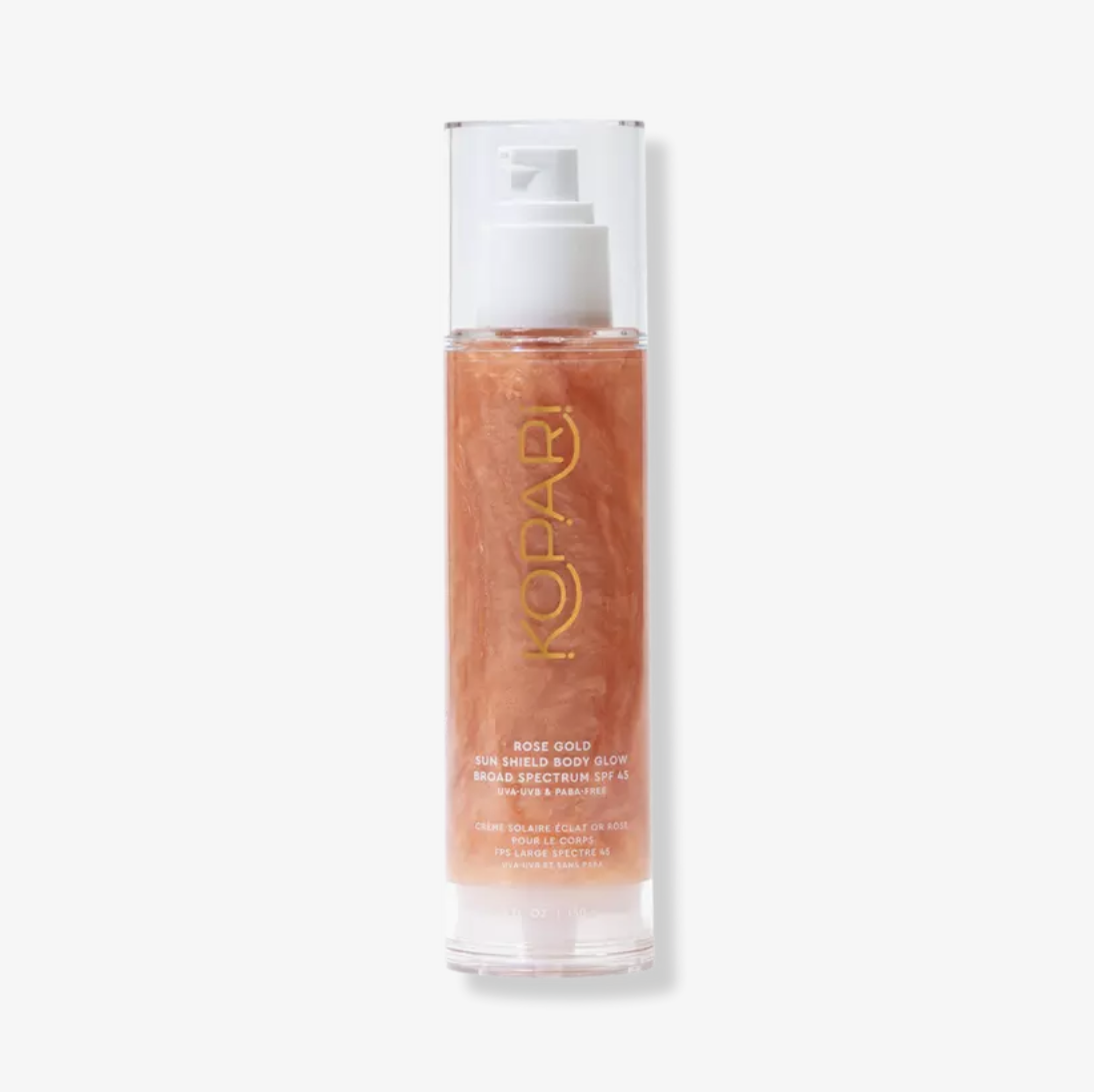 KOPARI Rose Gold Sun Shield Body Glow SPF 45
