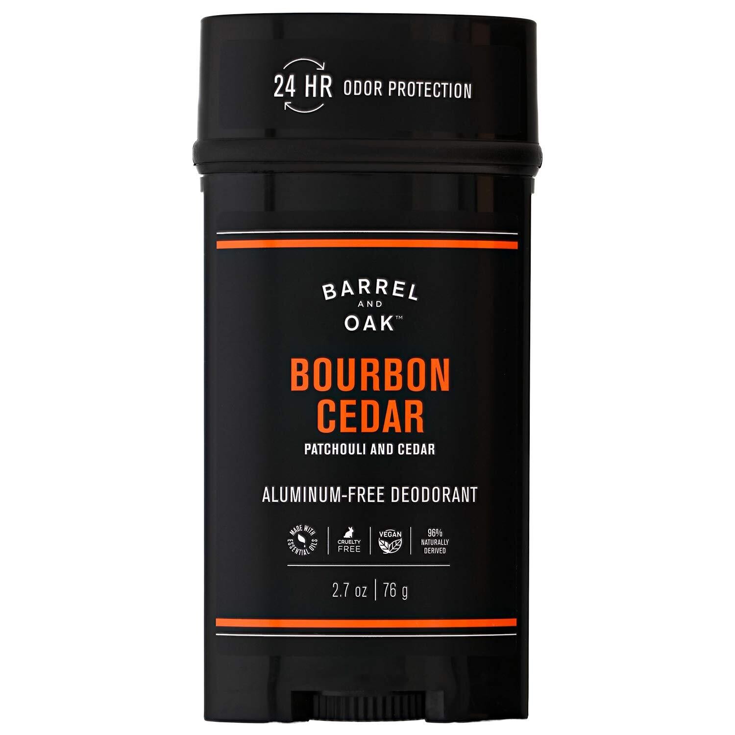 Barrel And Oak Bourbon Cedar Deodorant
