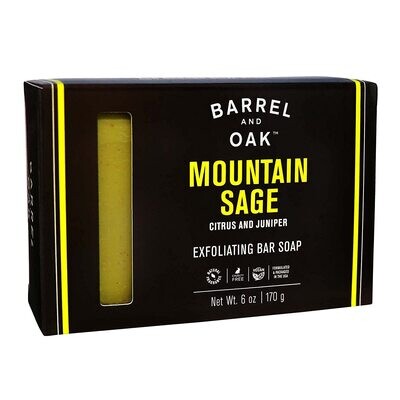 Barrel And Oak Mountain Sage Exfoliating Bar Soap