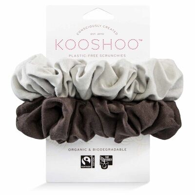 KOOSHOO Plastic Free Scrunchies  Moon Shadow
