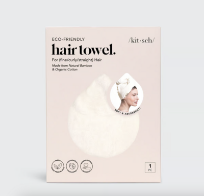 KITSCH Eco Friendly Hair Towel White