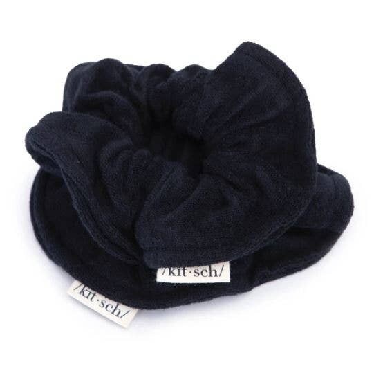 kitsch Eco-Friendly Towel Scrunchies - Black