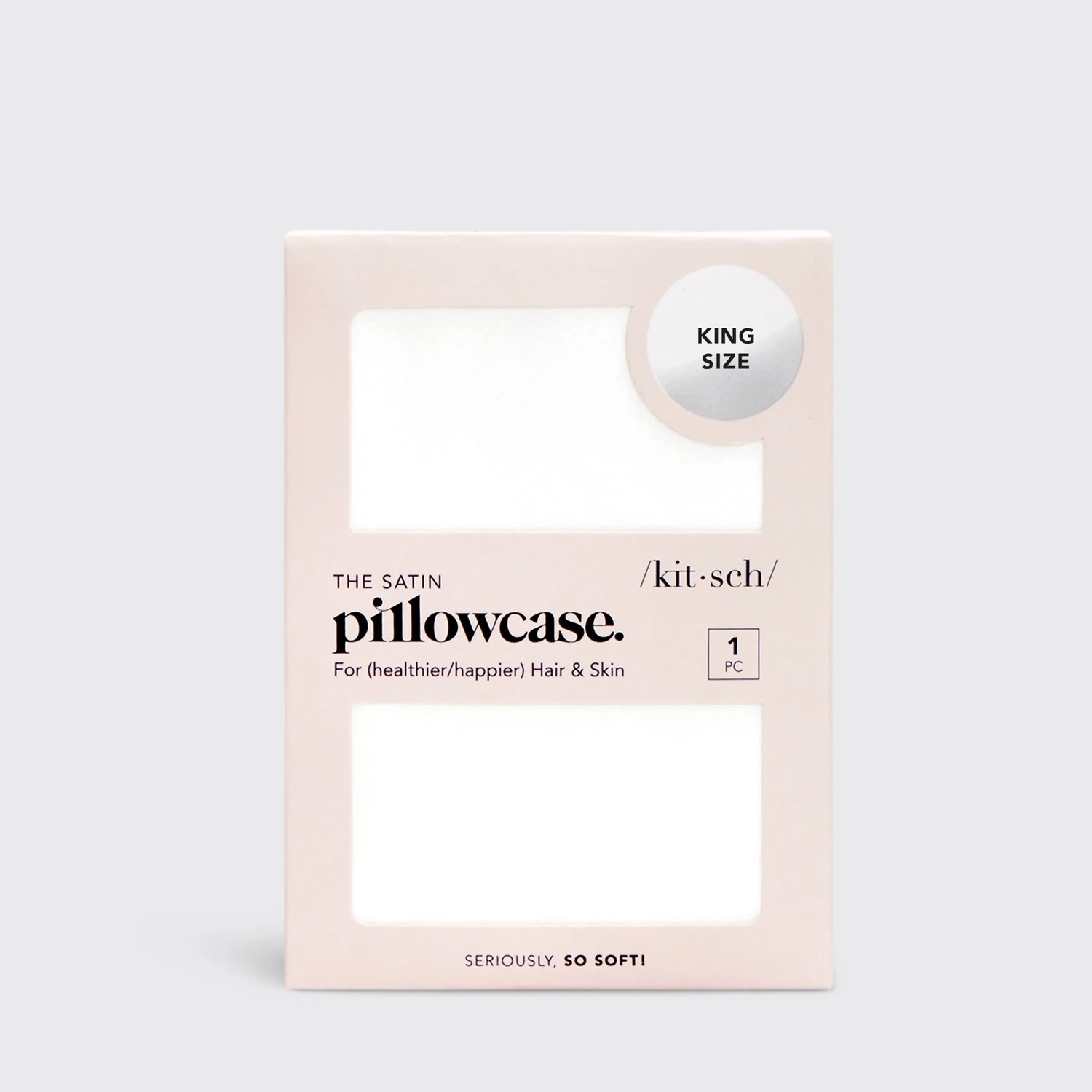 kitsch Satin Pillowcase King Size - Ivory