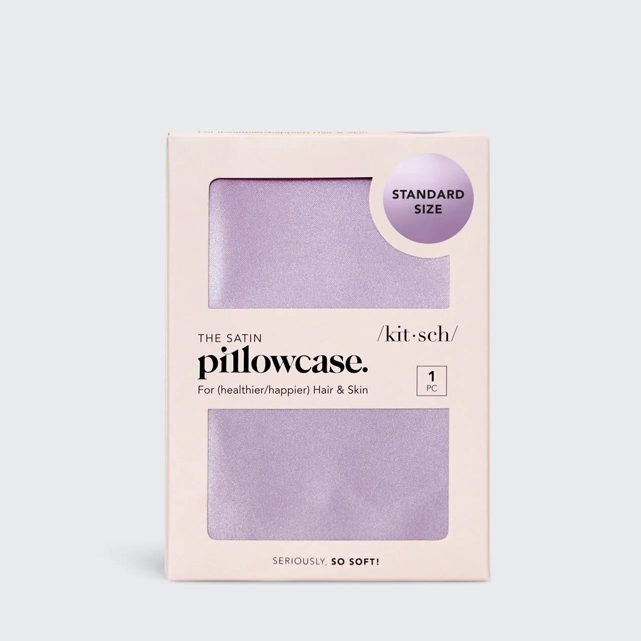 KITSCH  The Satin Pillowcase Lavender Standard Size