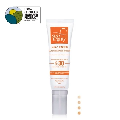 suntegrity 5-In-1 Tinted Sunscreen Moisturizer Golden Light