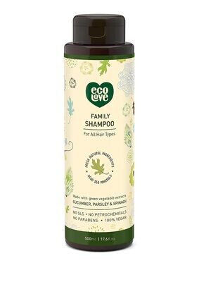 eco Love Family Shampoo For All Hair Types 17.6oz