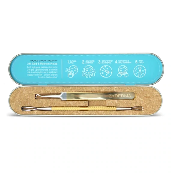 Zyderma Blackhead Extractor &amp; Tweezer Set