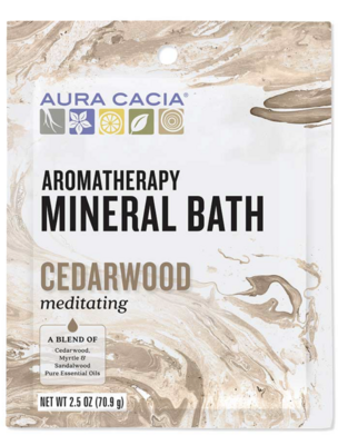 Aura Cacia Aromatherapy Mineral Bath Cedarwood