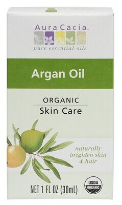 Aura Cacia Organic Argan Rejuvenating Skin Care Oil Boxed 1oz