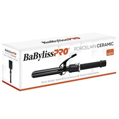 BaByliss Pro Porcelain Ceramic Triple Barrel Waver