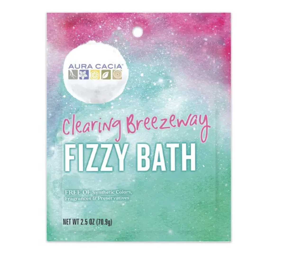 Aura Cacia Clearing Breezeway Fizzy Bath
