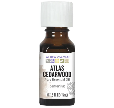Aura Cacia Atlas Cedarwood Pure Essential Oil .5oz