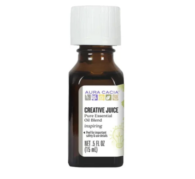 Aura Cacia Creative Juice Pure Essential Oil Blend .5oz