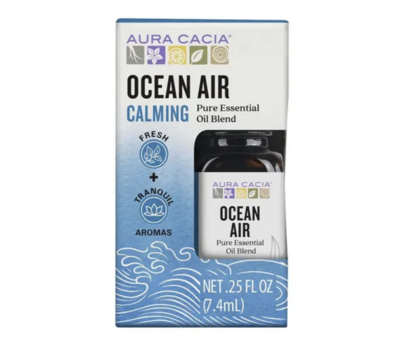 Aura Cacia Ocean Air Calming Pure Essential Oil Blend Boxed    .25oz