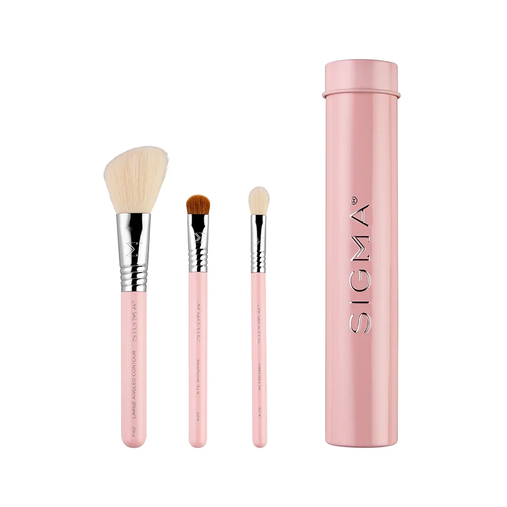 SIGMA Essential Trio Brush Set Pink