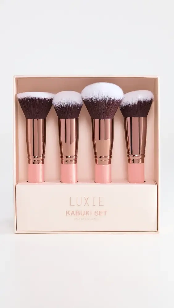 LUXIE  Kabuki Set Rose Gold Collection