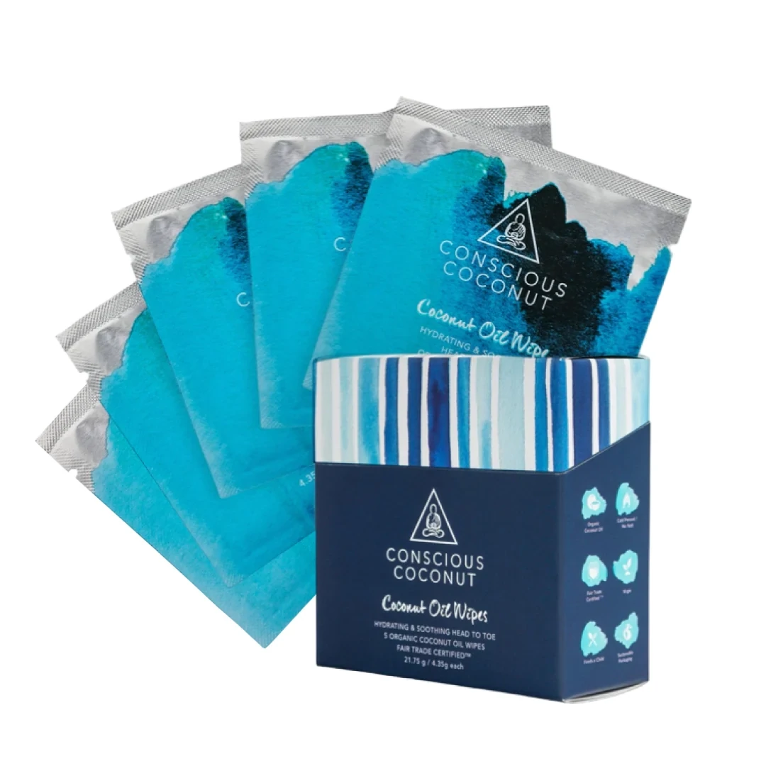 Conscious Coconut- Coconut Oil Wipes (Box)
