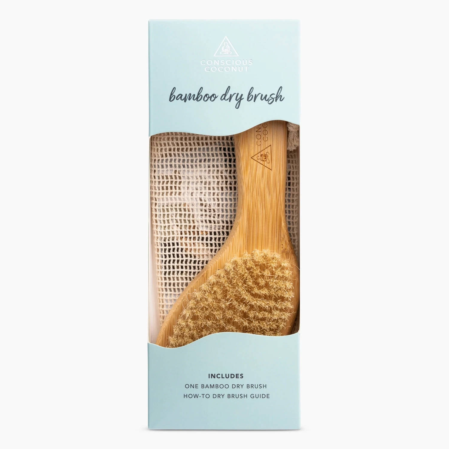 Conscious Coconut Vegan Bamboo Dry Brush