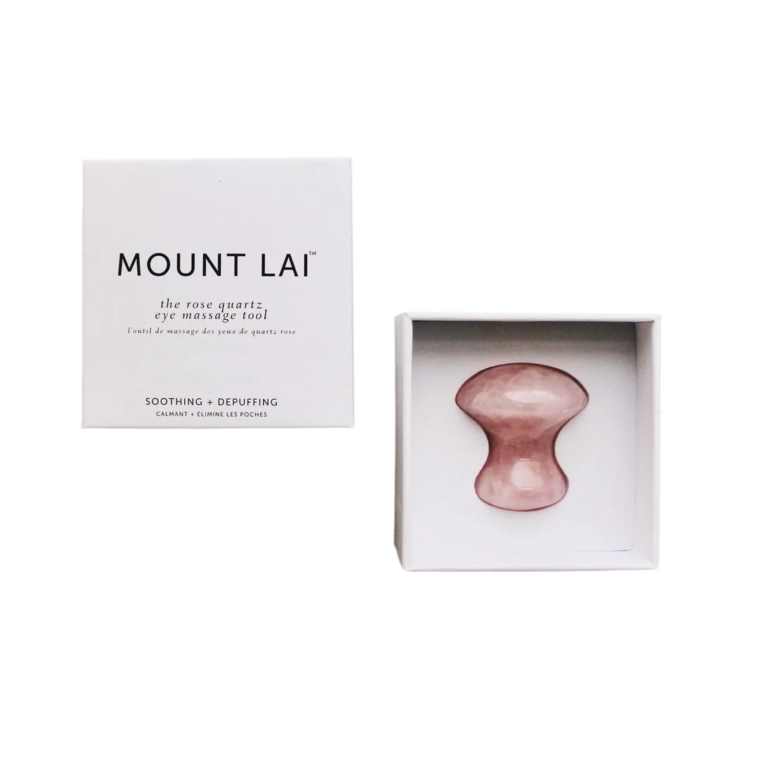 Mount Lai Rose Quartz Eye Massage Tool