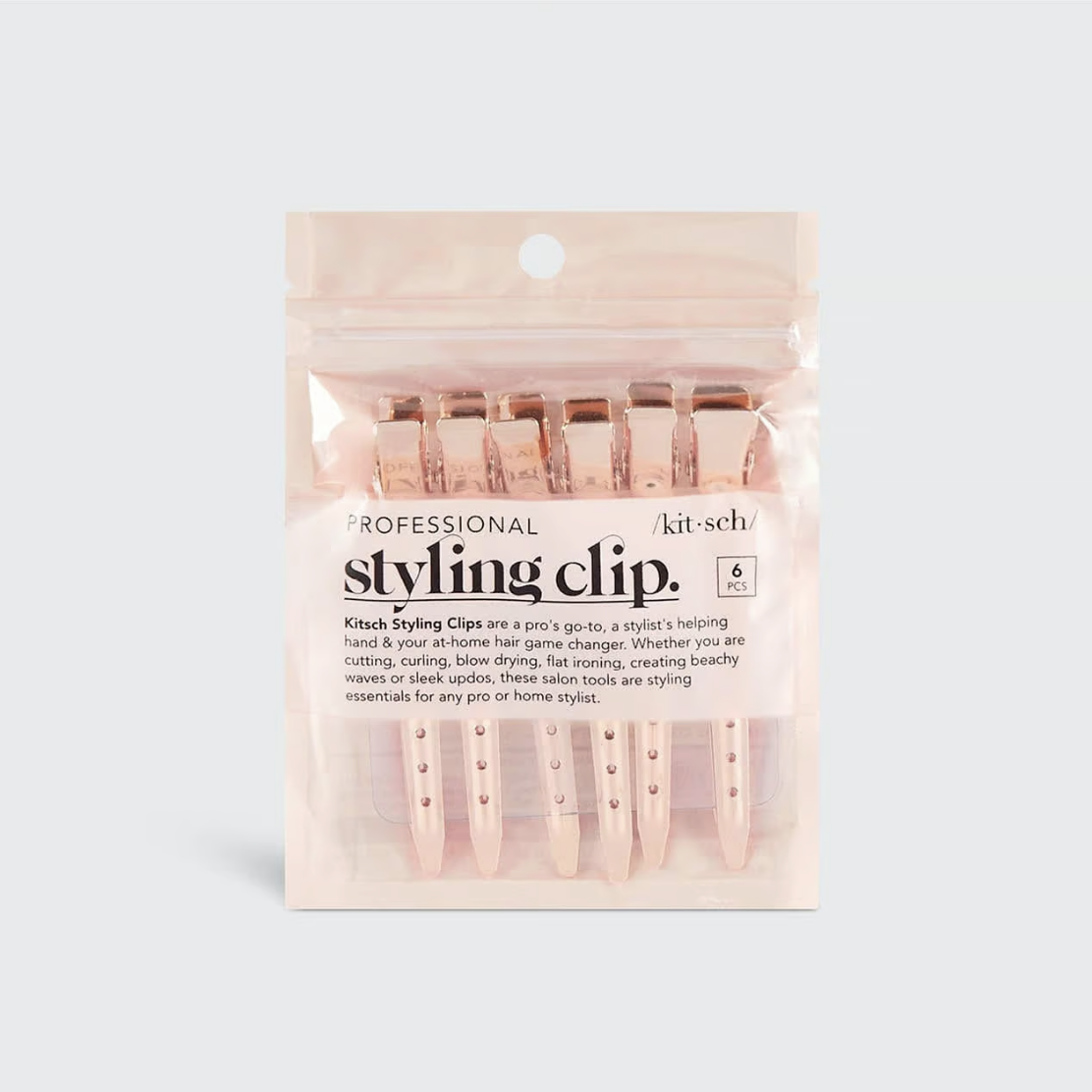 kitsch Professional Styling Clips Rose Gold