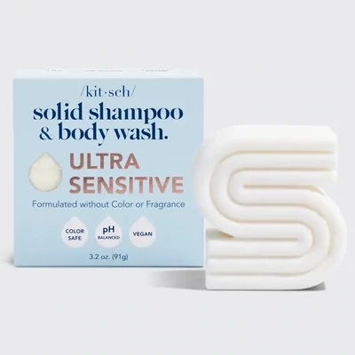 KITSCH  Solid Shampoo &amp; Body Wash Ultra Sensitive
