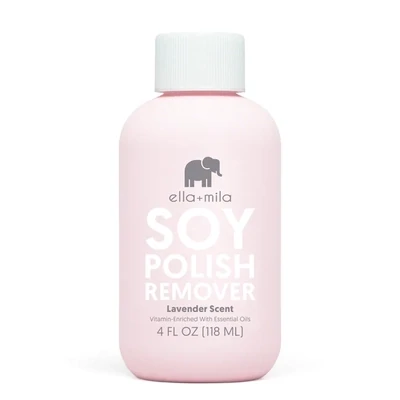 Ella + Mila Soy Polish Remover Lavender Scent