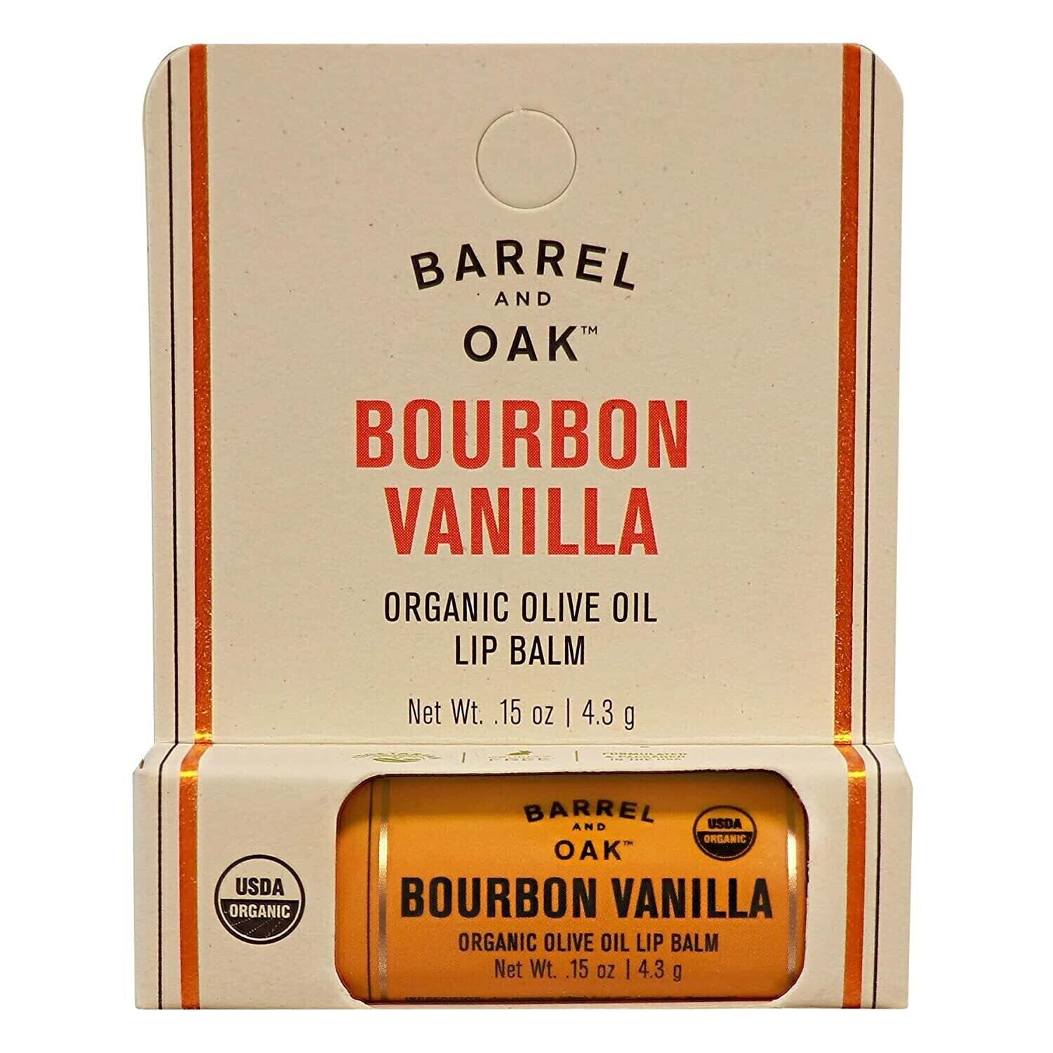 Barrel and Oak Bourbon Vanilla Lip Balm